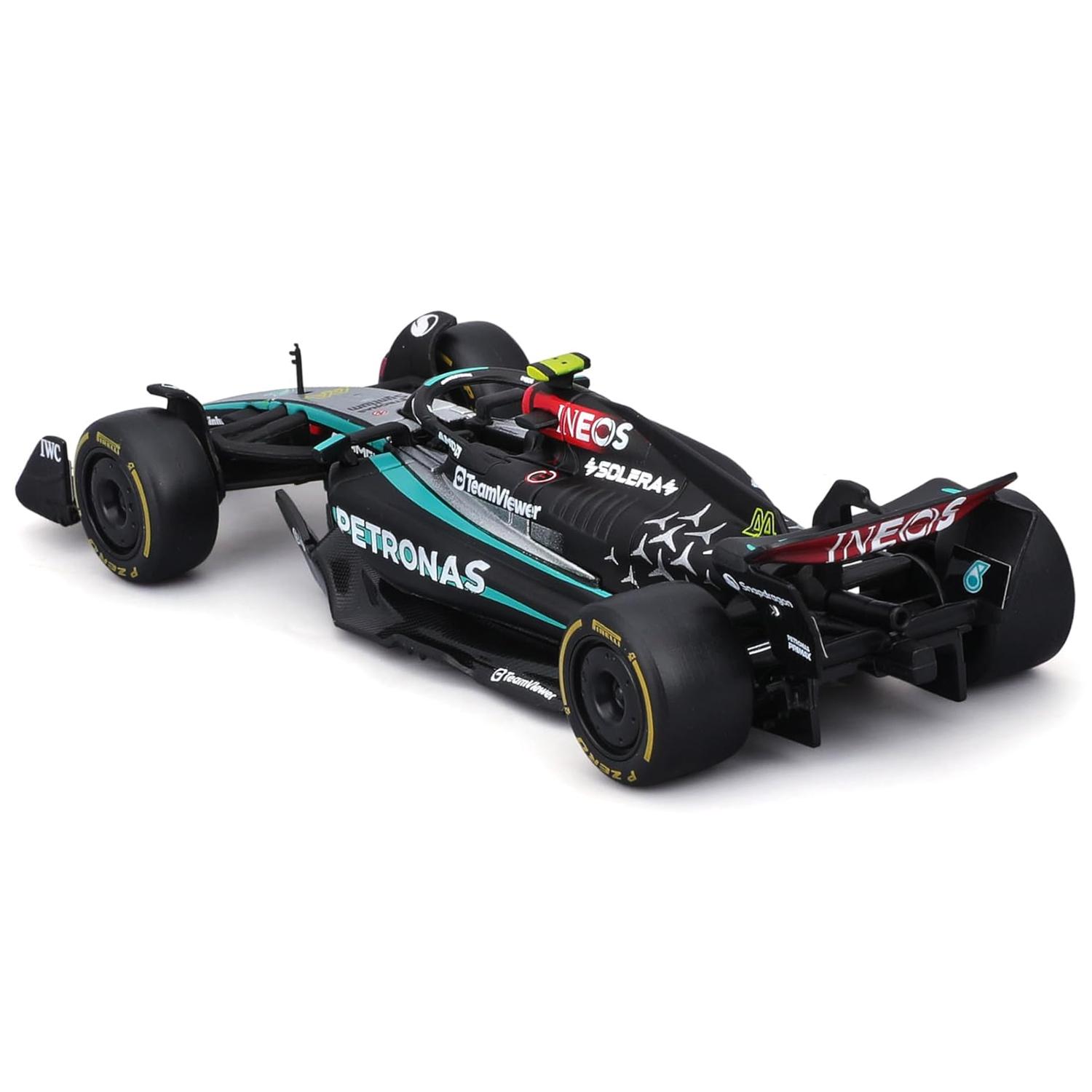 Đồ Chơi Mô Hình Xe Đua F1 Mercedes-AMG - Petronas F1 W15 Team 2024 Tỉ lệ 1:43 - Bburago 44/18-38208