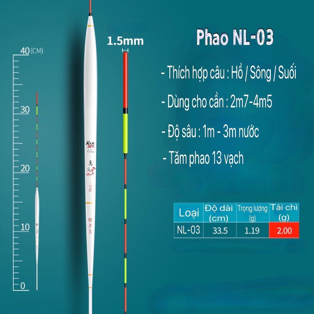 Phao câu đài Nano KAR phao câu cá cao cấp chuyên cá rô siêu nhạy Đồ câu Việt Bắc