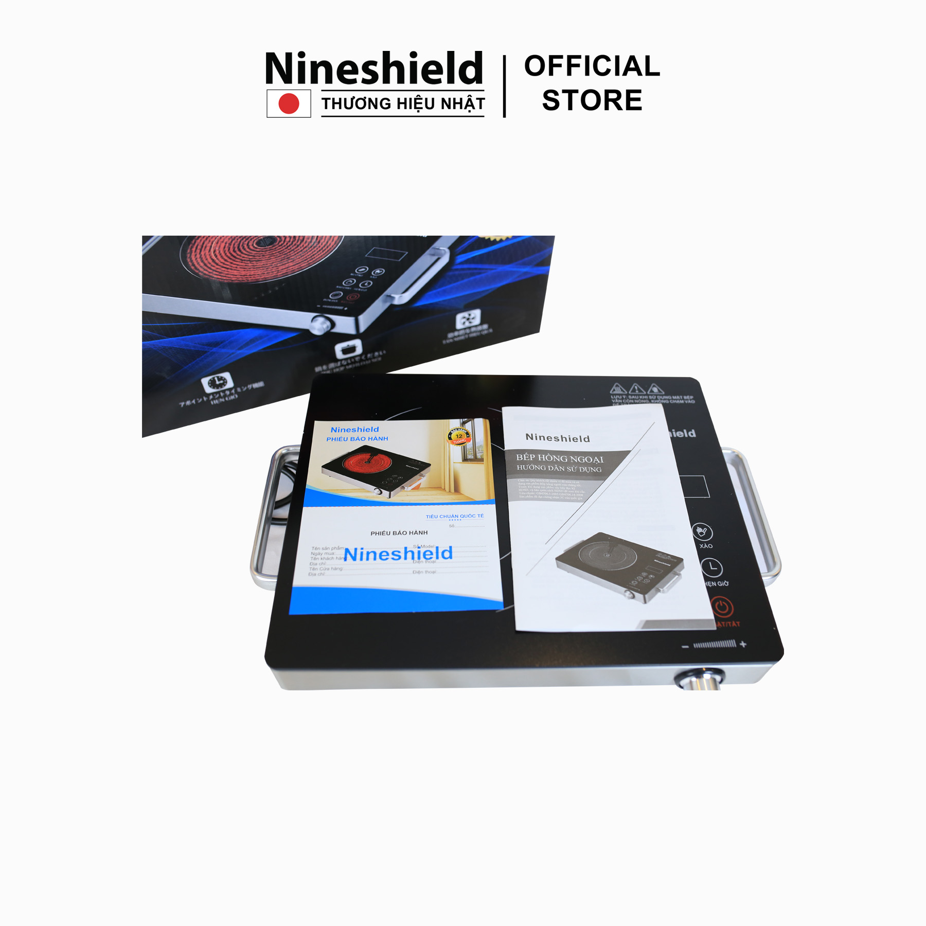 Bếp Hồng Ngoại Đơn Nhật Bản Nineshield KB-8601 - Hàng chính hãng