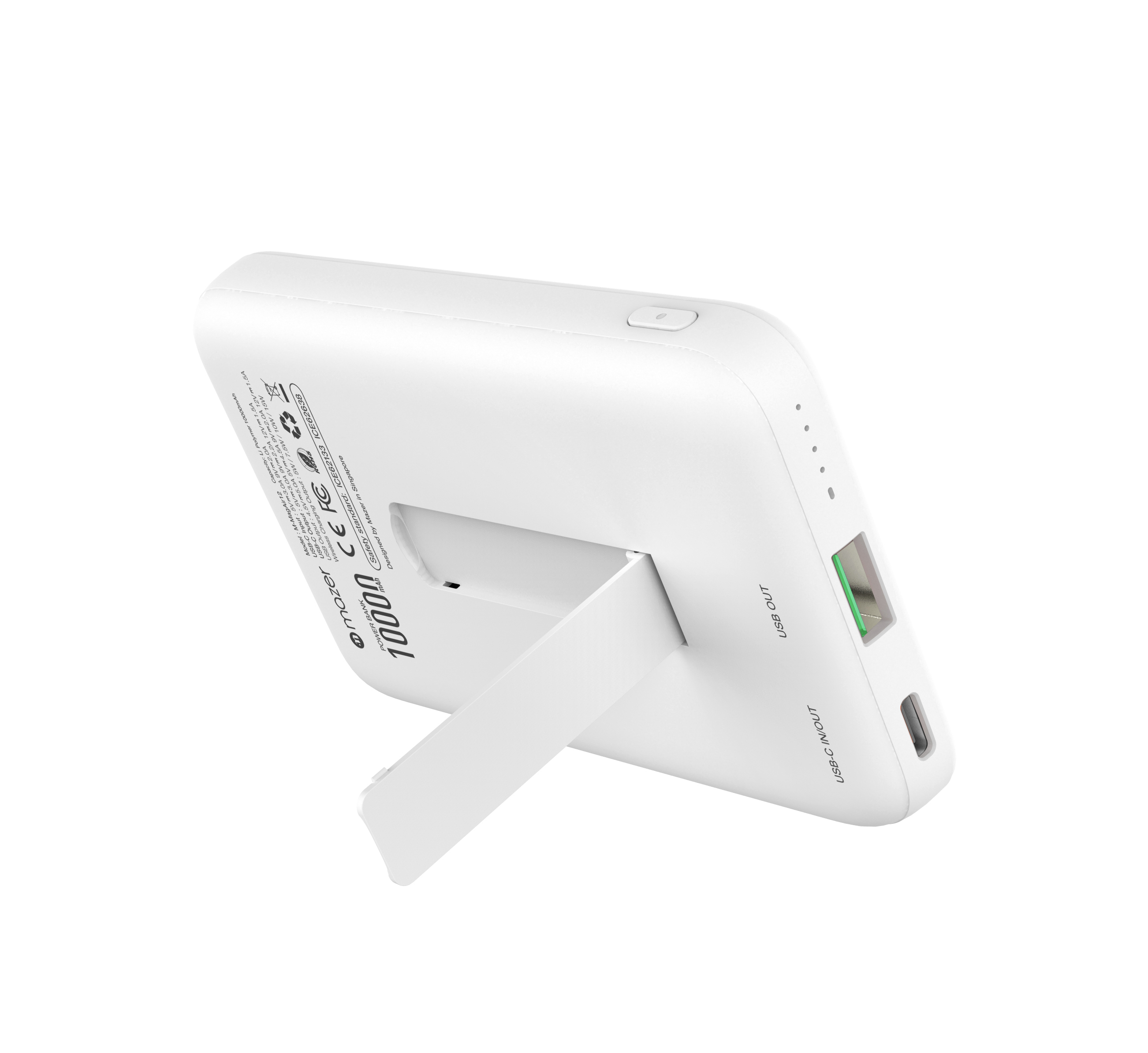 Pin Dự Phòng Mazer Infinite Boost Mag Stand Mini Qi Wireless 10000mAh/15W- hàng chính hãng