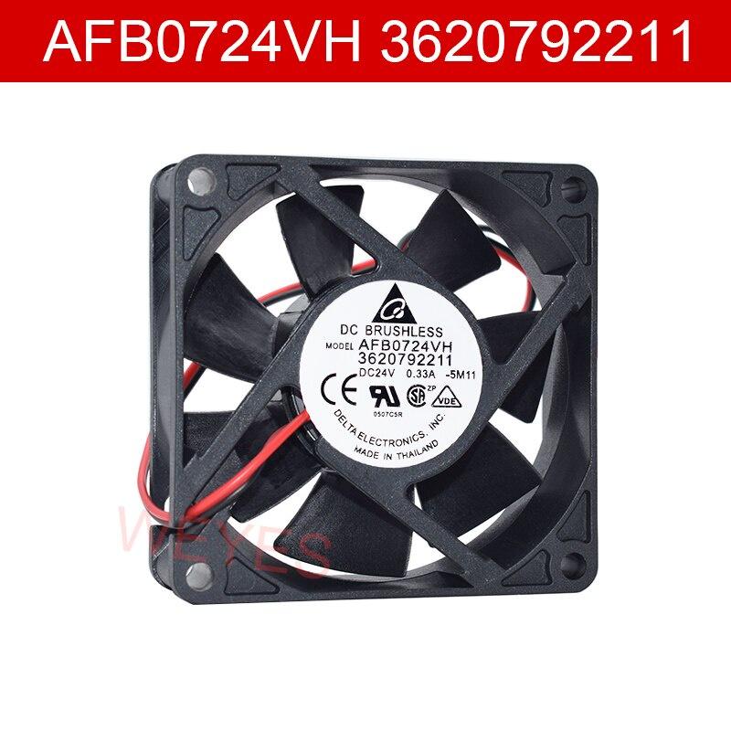Afb0724vh 3620792211 Mới Quạt tản nhiệt 2 dây DELTA 7025 24V 0.33A 7CM