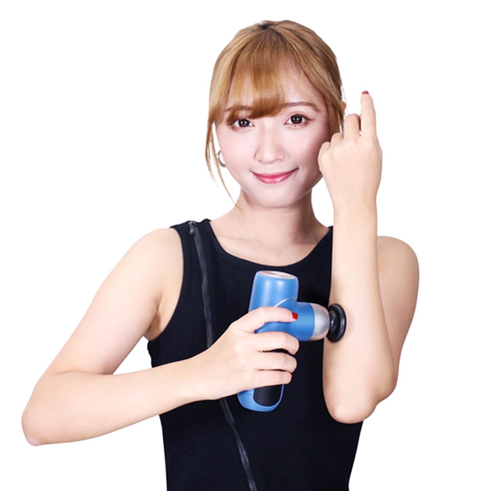 Máy mát xa cầm tay 4 mức cường độ với 4 đèn báo giảm căng thẳng