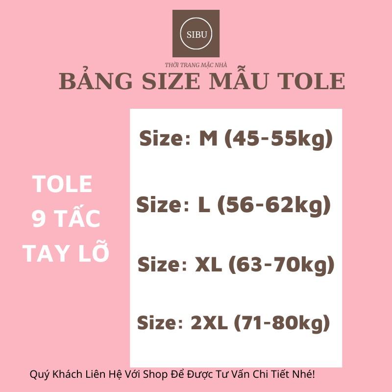 ❦⊙Đồ bộ TOLE lanh tay lỡ chất đẹp, mặc nhà nữ dễ thương mẫu mới đủ size