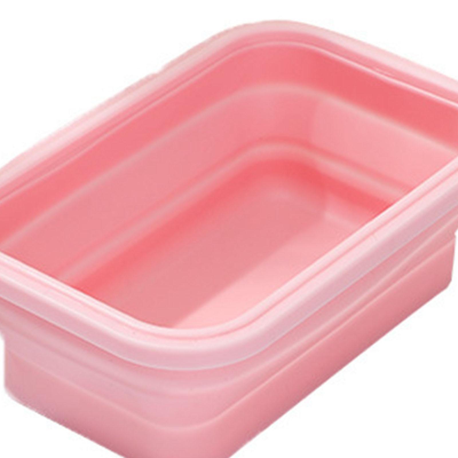 3Pcs Eco Friendly Silicone Bento Lunch Box Microwave Safety for Home