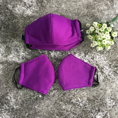 Combo 10 khẩu trang vải cotton ba lớp - giao màu ngẫu nhiên