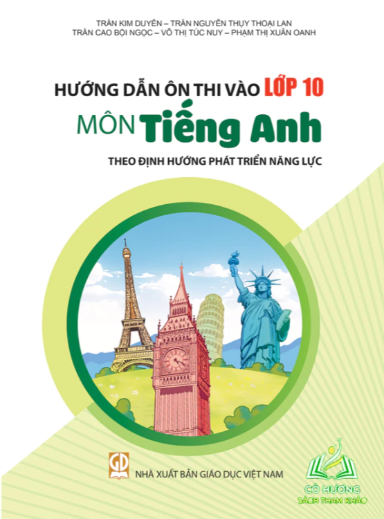 Sách - Combo hướng dẫn ôn thi vào lớp 10 môn Toán- văn- Anh (theo định hướng phát triển năng lực)