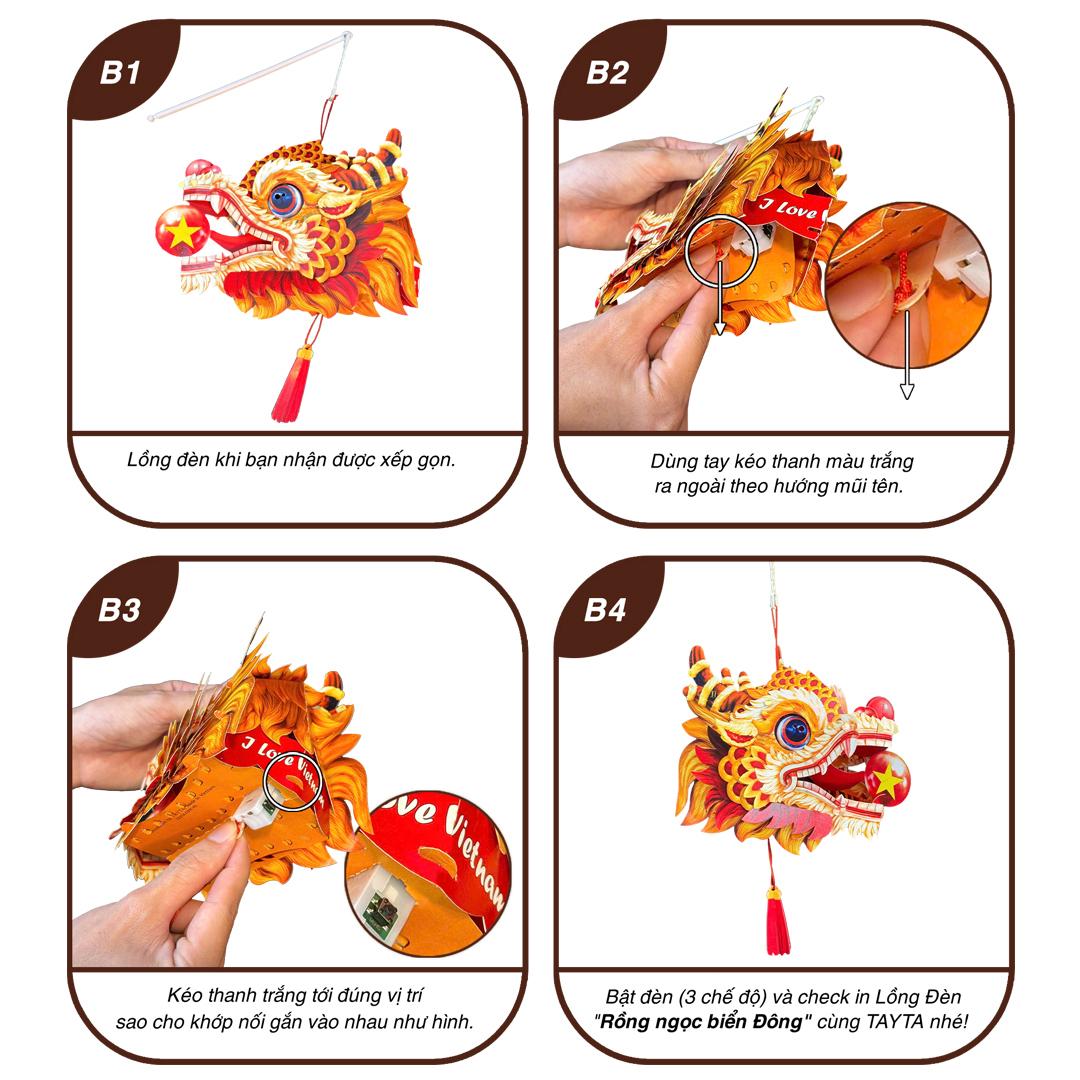 Lồng Đèn Trung Thu - Rồng Ngọc Biển Đông - Xếp Gọn Ký Ức Tuổi Thơ - TAYTA