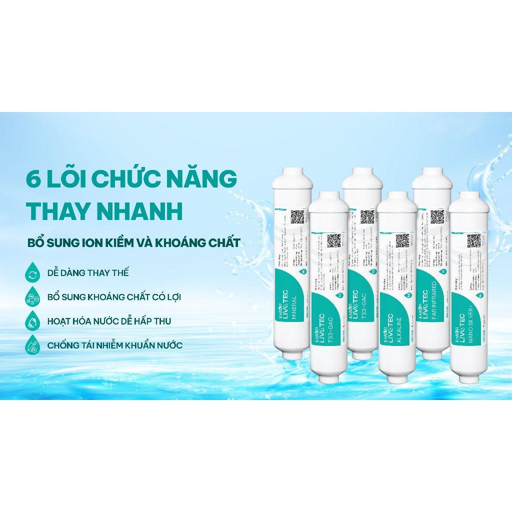 [TẶNG BỘ LÕI] Máy lọc nước Nóng Lạnh KAROFI Livotec 612 - 10 Lõi, màng RO Hàn Quốc, công suất 20L/h - Hàng Chính Hãng