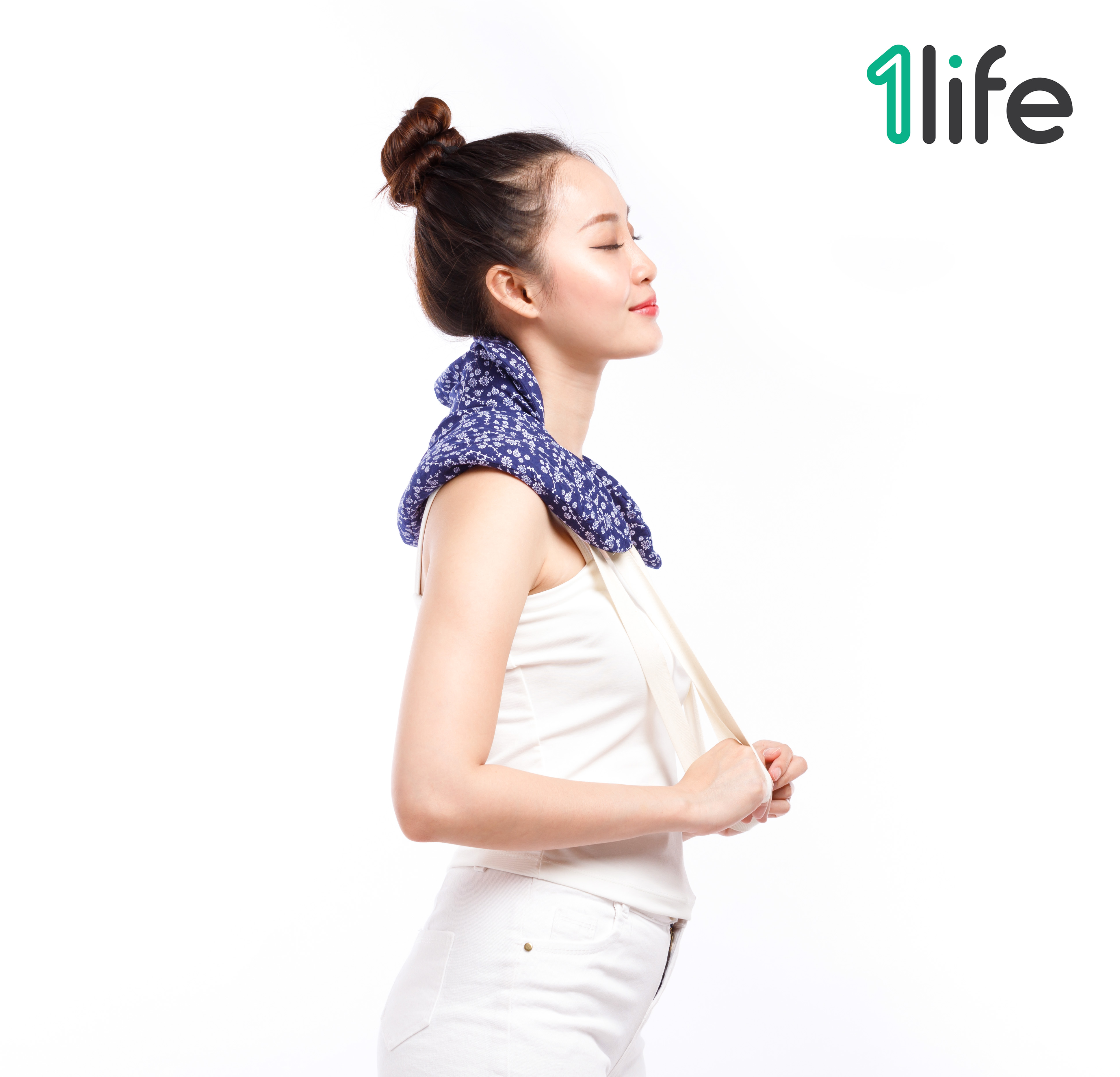 Gối thảo mộc chườm cổ vai gáy 1Life