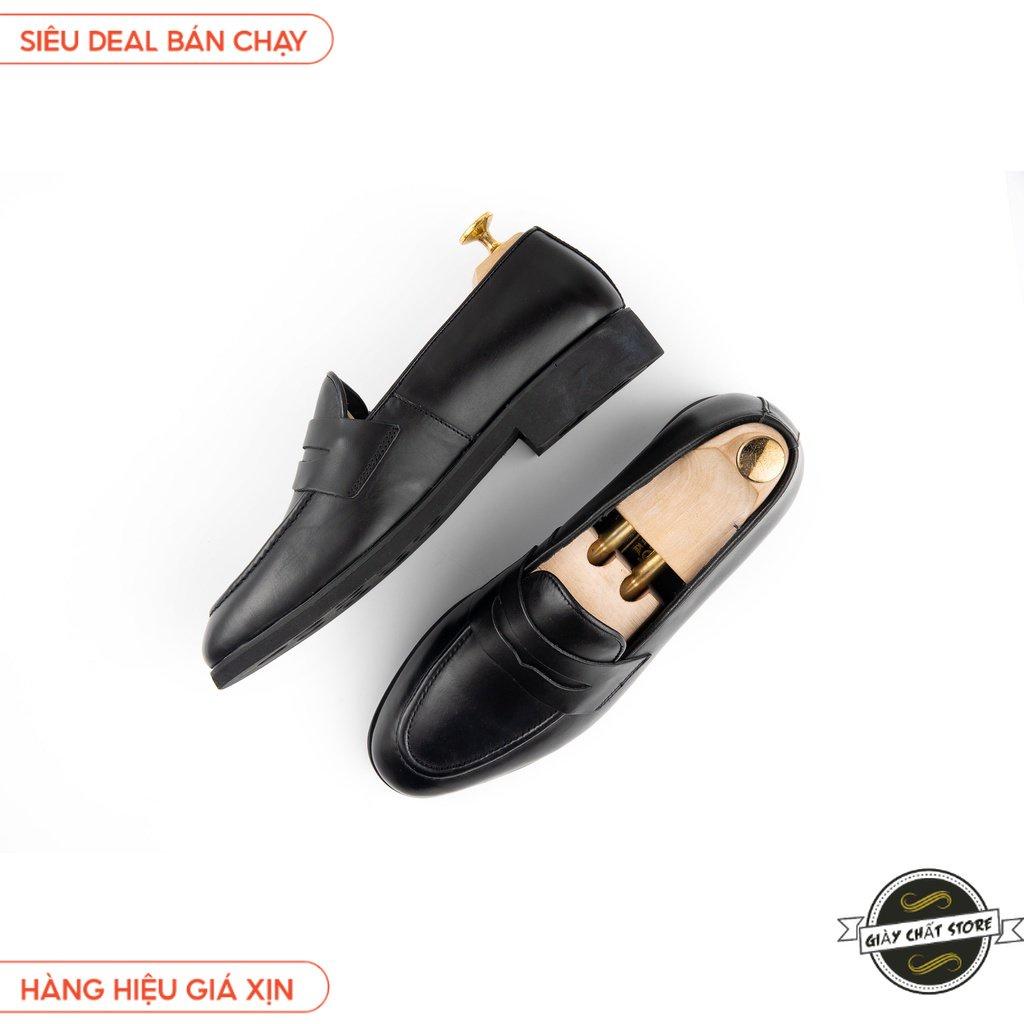 Giày Lười Nam Loafer XOĂN SHOP Da Pu Pu Size 38 Đến 42 Màu Đen - G065