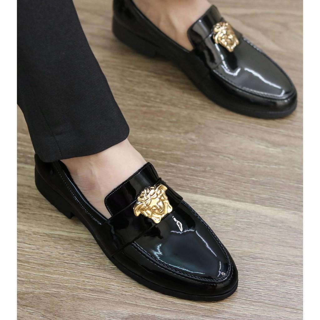 Giày Da nam cực chất xả kho giá gốc - giày lười nam MÃ L182