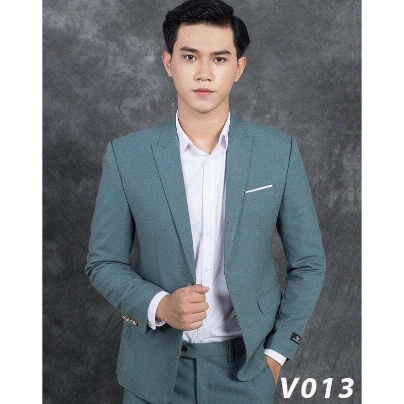 Bộ Comple Vest Màu Xanh Ngọc Bích Nổi Bật