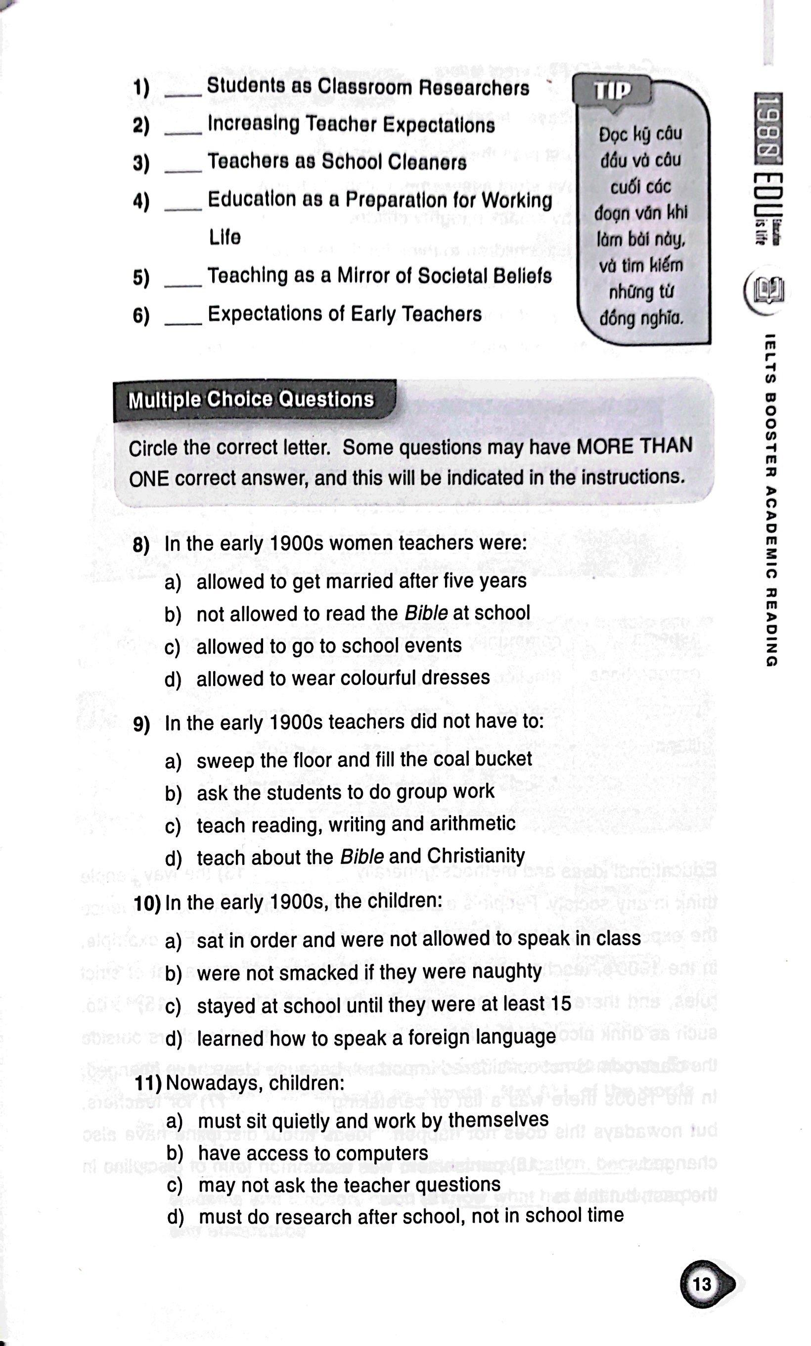 Ielts Booster - Academic Reading