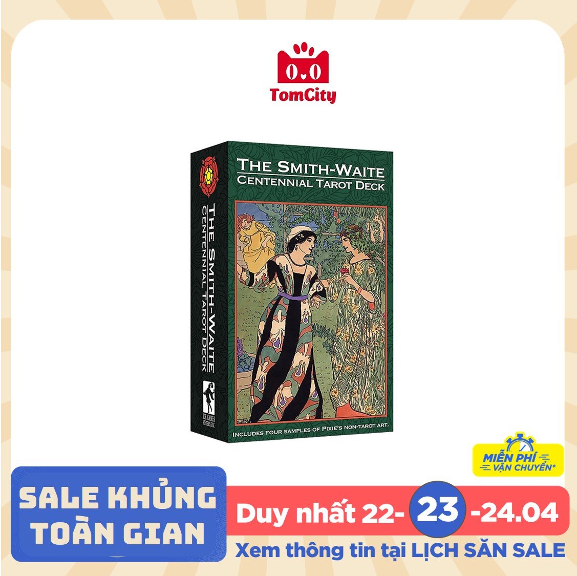 Bộ Bài Tarot The Smith-Waite Tarot Centennial Edition Pamela Colman Smith Commemorative Cao Cấp kèm quà tặng