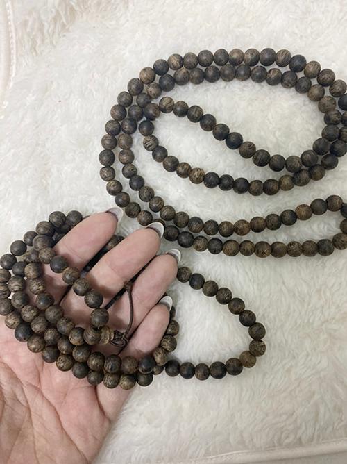 Vòng chuỗi trầm hương 108 hạt dành cho nam nữ cao cấp Tâm An Nhiên mang lại phong thuỷ tốt và tập niệm