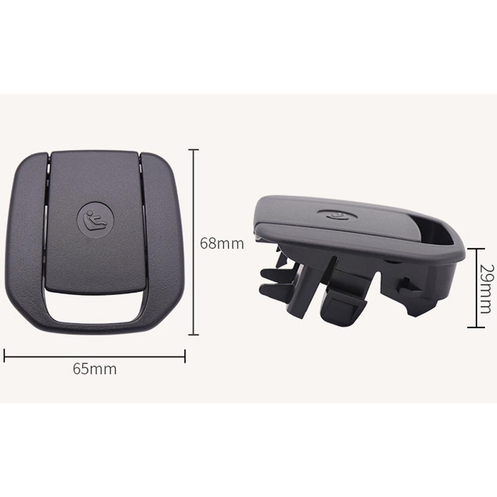 2x Universal Car Rear Child Seat Anchor, Safety Cover, Child Restraint Adjustment for E90 E91 E81 E87 F20