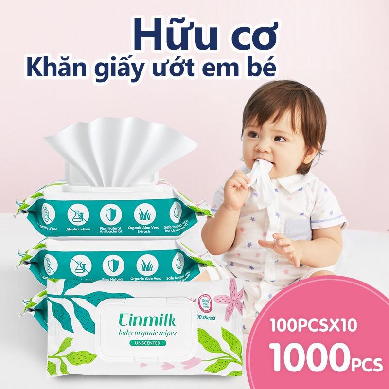 [Einmilk.ân ninh] Khăn ướt dành cho bé đến từ singapre (không mùi,không màu ) 100 tờ 1 gói WW4001