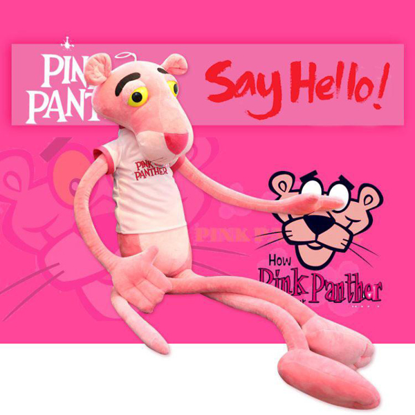 Gấu Bông Báo Hồng Pink Panther Mặc Áo Gb86 (Tặng 1 Móc Khóa Dây Da Pu Đính Đá Lấp Lánh Màu Ngẫu Nhiên)