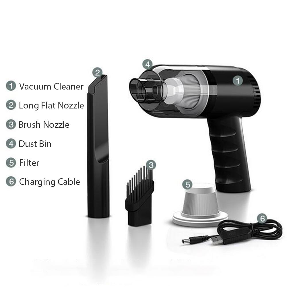 Máy Hút Bụi Cầm Tay Không Dây Công Suất Cao 120W 9000Pa