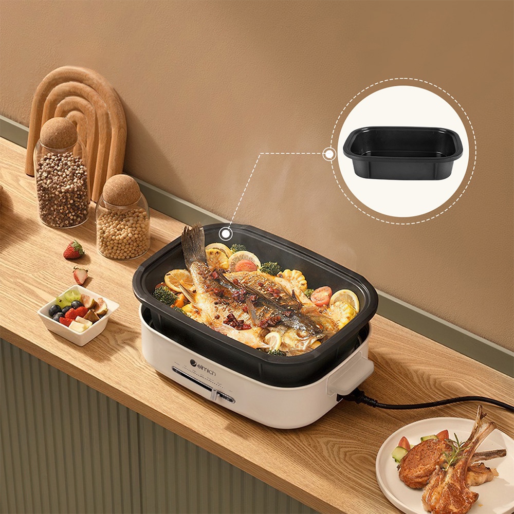 Nồi lẩu nướng đa năng Elmich MCE-3909OL (1250-1500W) - Hàng chính hãng
