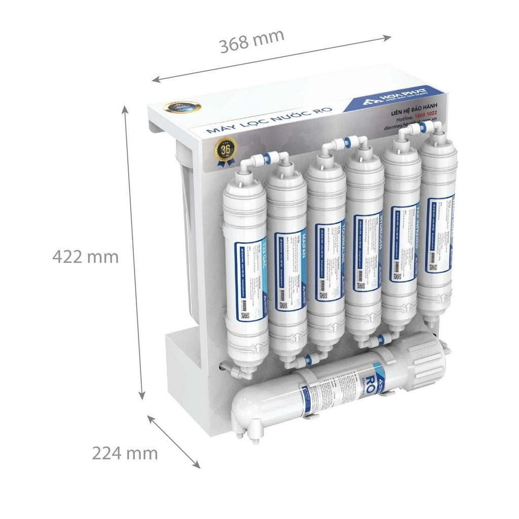 Máy lọc nước RO để gầm không chân 10 lõi Hòa Phát HWU3A1022 - Bảo hành 36 tháng - Hàng Chính Hãng