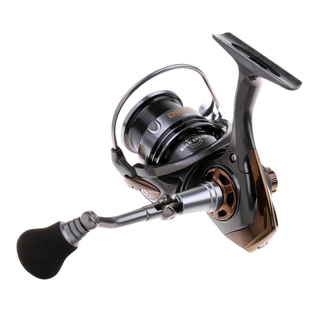 Bass Fishing Reel High Ratio 7.1:1 5+1BB Match Spool Spinning Reels