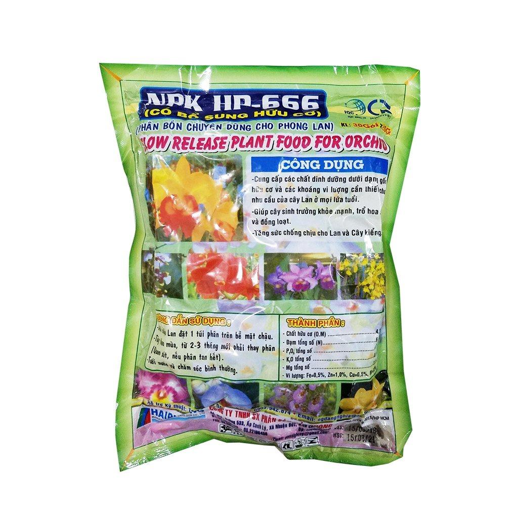 Phân bón NPK HP-666 chuyên dùng cho phong lan