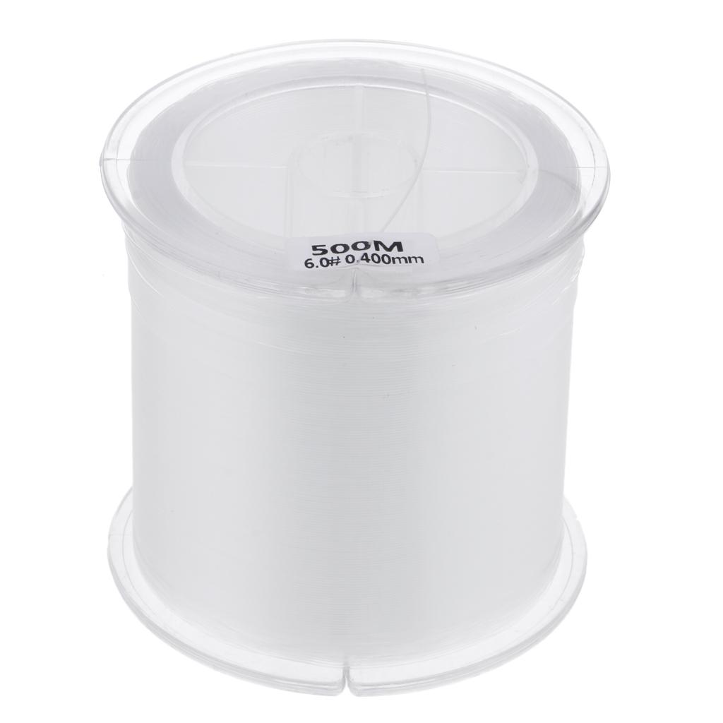 Roll of 500m Super Strong Nylon Transparent Fishing Line Fishing Tackle