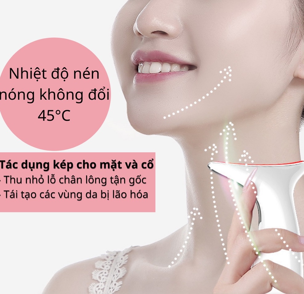 Máy đẩy tinh chất massage nâng cơ mặt kết hợp điện châm EMS 4D Sothing, xóa nếp nhăn và trẻ hóa làn da- Hàng chính hãng