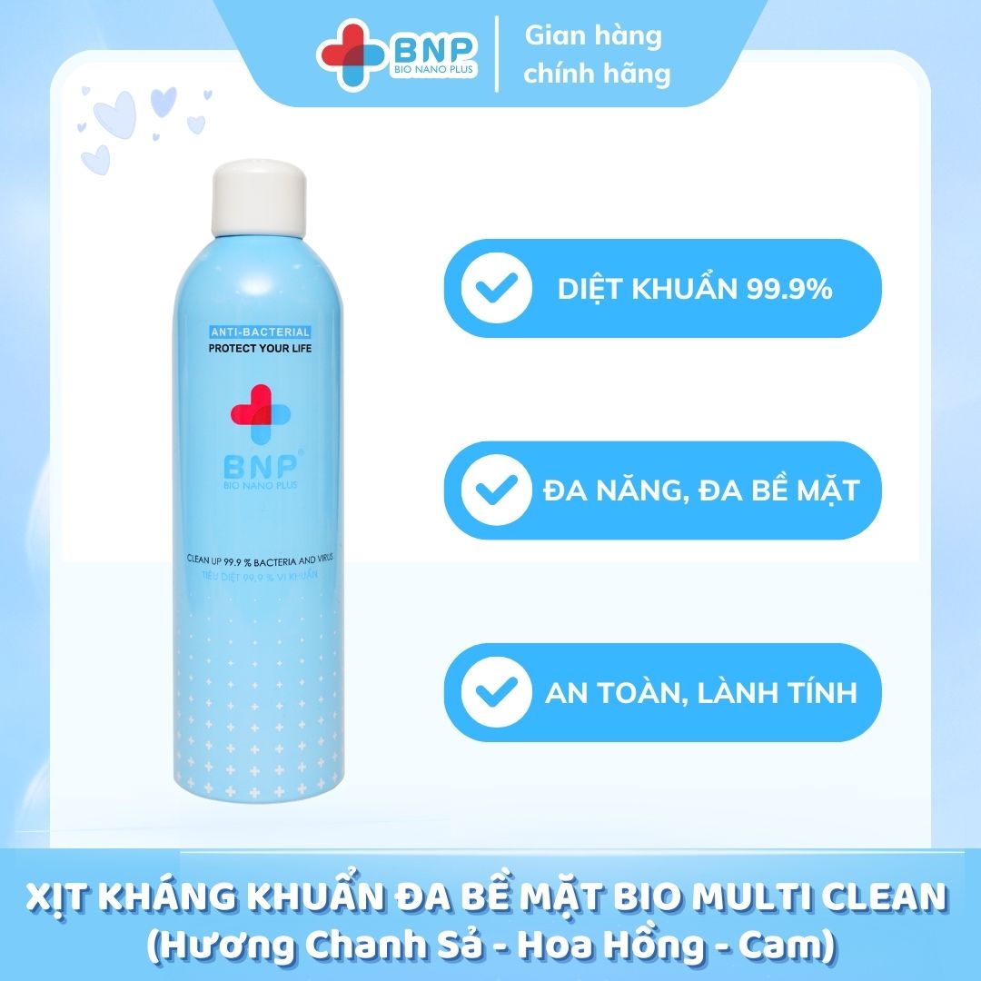 Xịt kháng khuẩn bề mặt Bio Multi Clean (có mùi)