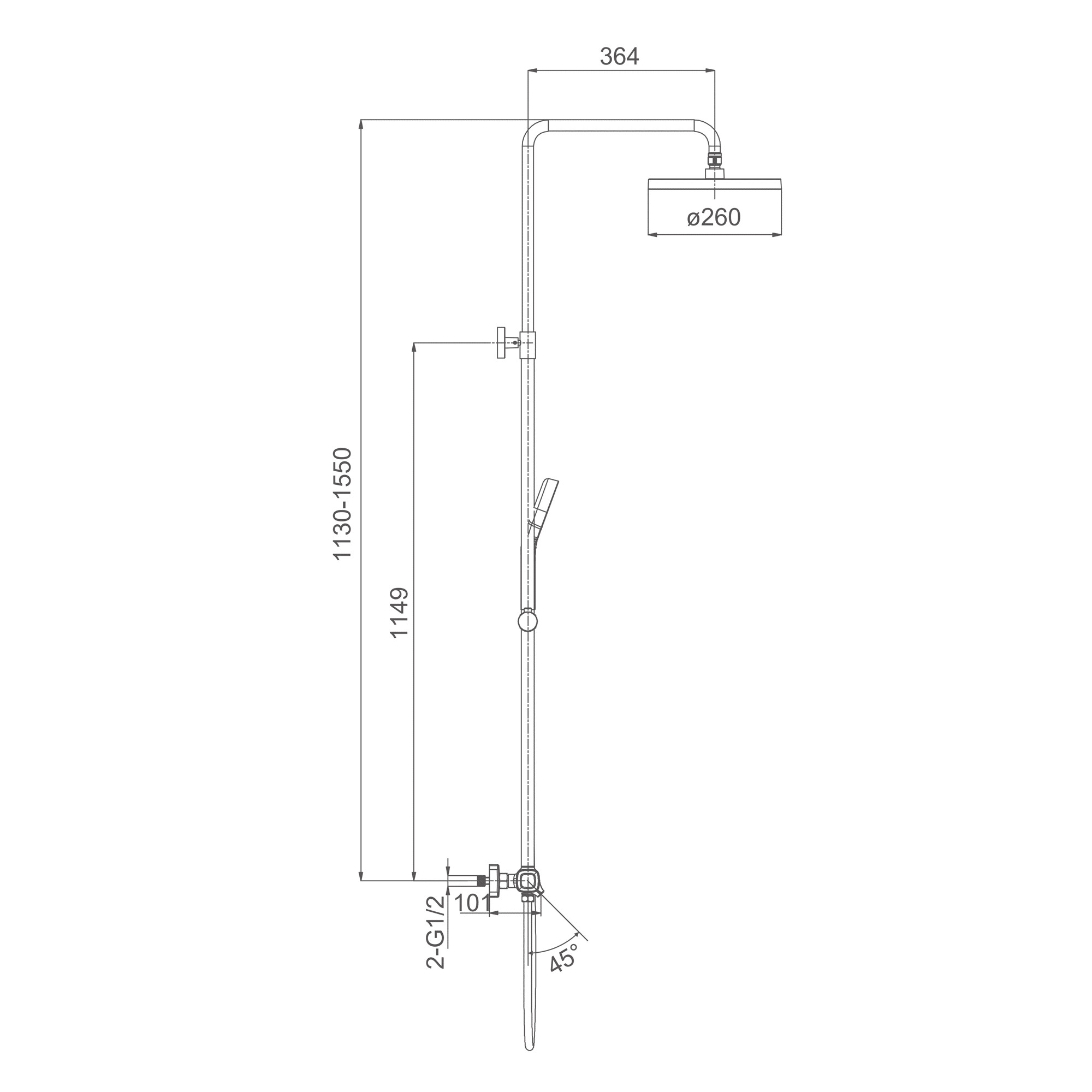 SEN TẮM CÂY NGA CAO CẤP KHÓA NHIỆT ĐỘ GAPPO G2495-79 - TITAN