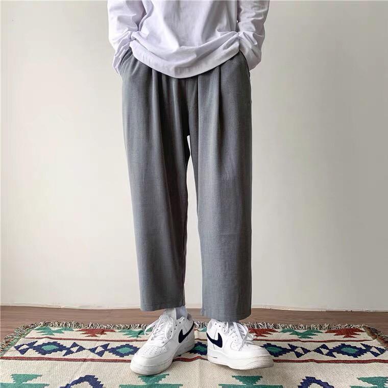 Quần ống rộng  Quần baggy unisex dáng rộng ống xuông phong cách Hàn Quốc