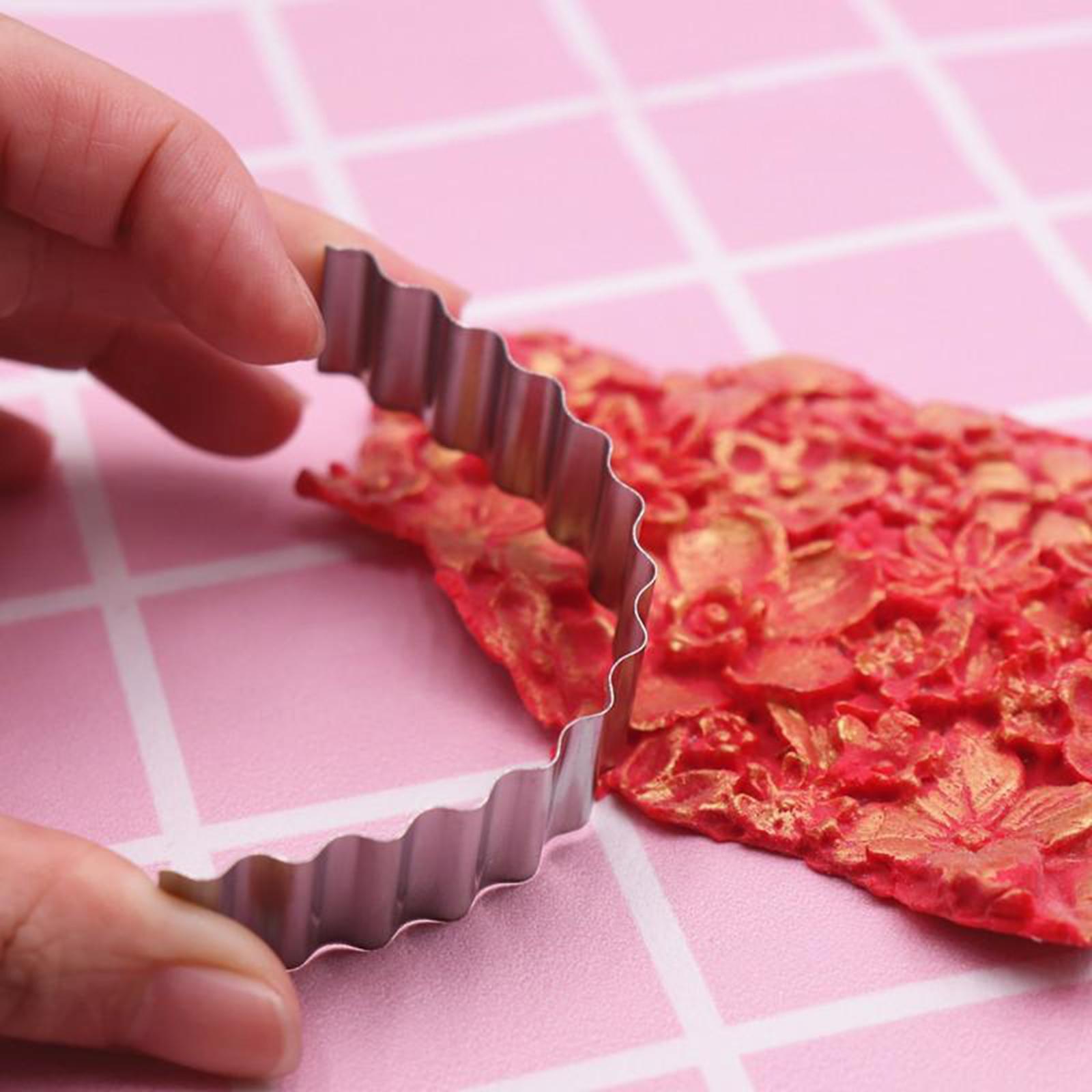 2 Set Polymer Clay Cutter Shapes Puncher Hole Punch Metal Mold
