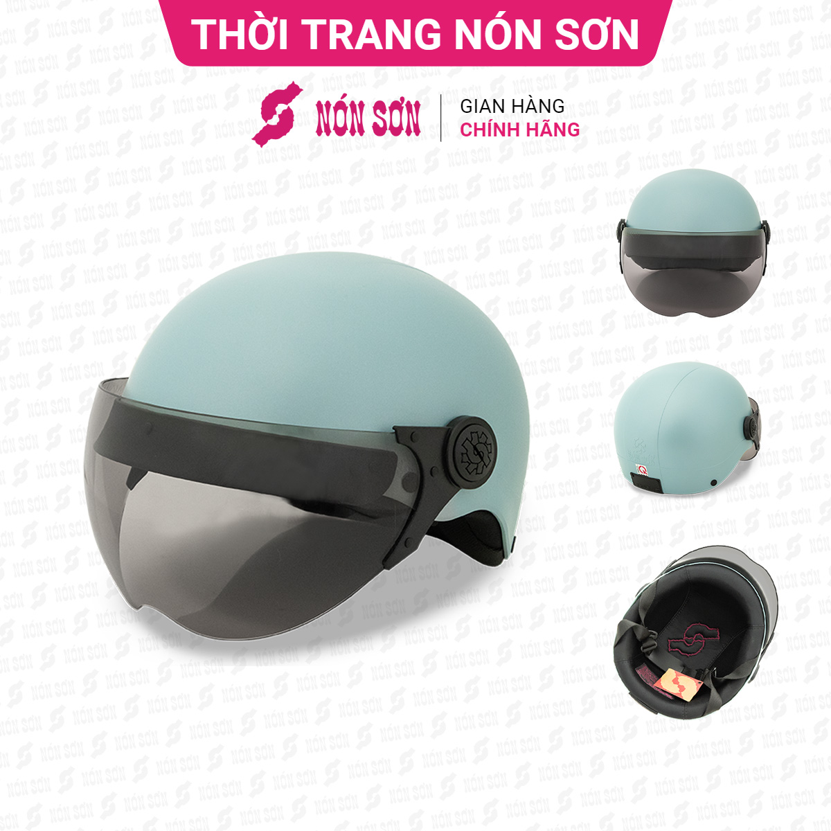 Mũ bảo hiểm có kính NÓN SƠN chính hãng KT-XH520