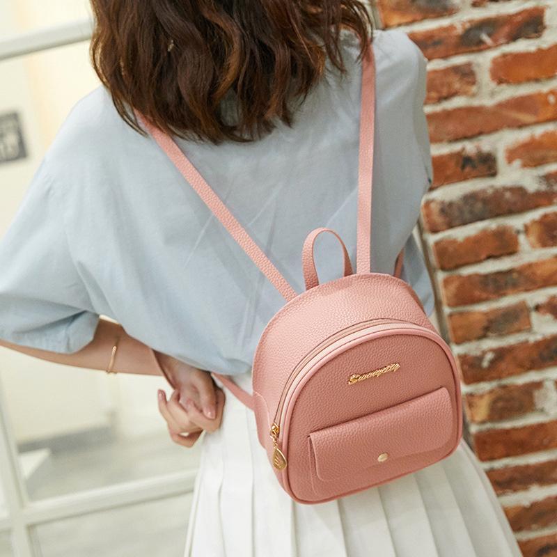 Ba Lô Mini Nữ Da PU Túi Đeo Vai Cho Bé Gái Trẻ Em Đa Năng Nhỏ Bagpack Nữ Nữ Ba Lô Đi Học