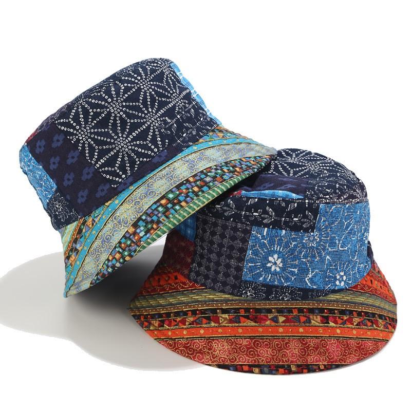 Mũ Nón Bucket Vành Ngắn Họa Tiết Bandana Phong Cách Bohemian - Mã NV011