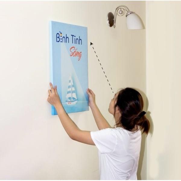 Đinh 3 chân treo khung tranh, ảnh không cần khoan tường, làm trong 1 giây