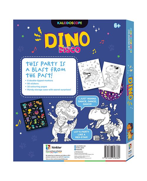 Kaleidoscope Dino Disco Colouring Kit