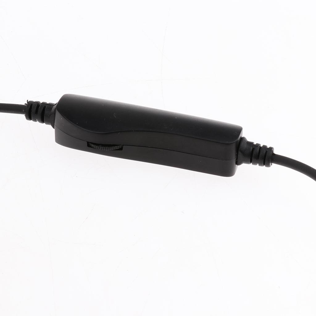 2.5mm Call Center Headset, Rear Mounted Monaural Headphone with Mic
