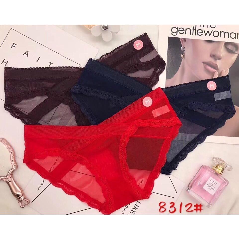 SET 05 QUẦN LÓT REN LƯỚI CHÉO CAO CẤP