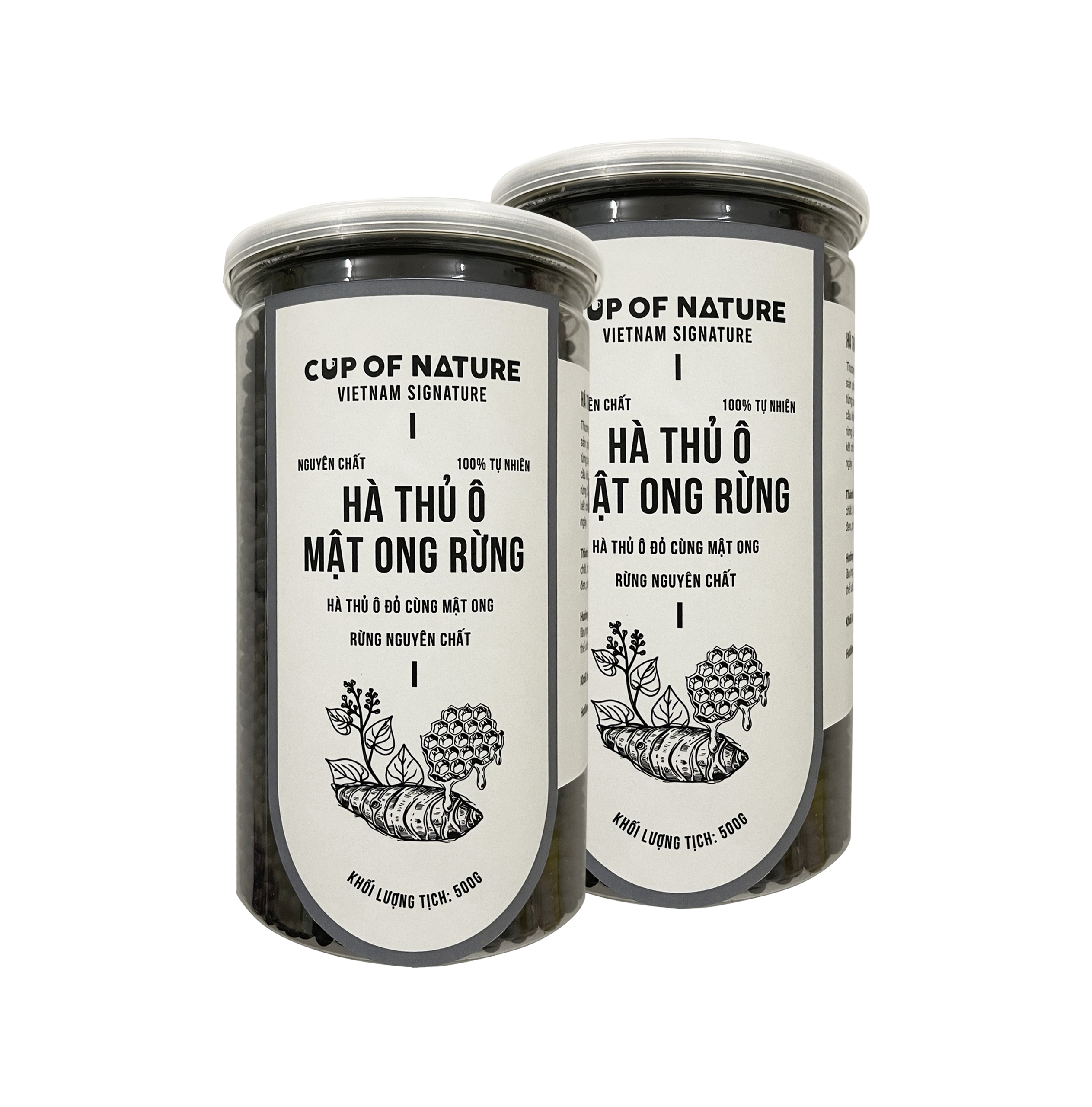 Combo 2 hộp Hà thủ ô mật ong rừng nguyên chất Cup Of Nature cao cấp 500g