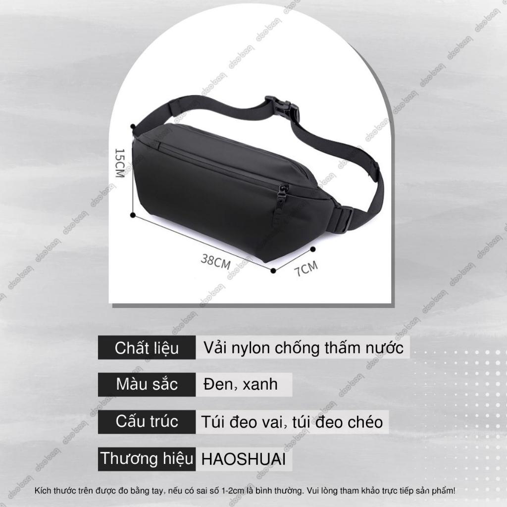 Túi đeo chéo Doo Bag túi bao tử thiết kế nhỏ gọn khóa kéo chịu lực đựng đồ tiện lợi