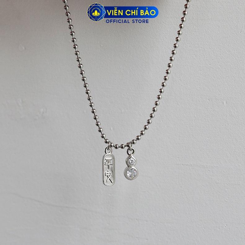 Lắc tay bạc nữ hồ lô đá trắng, vòng tay nữ bạc S925 thời trang phụ kiện trang sức nữ Viễn Chí Bảo L000270