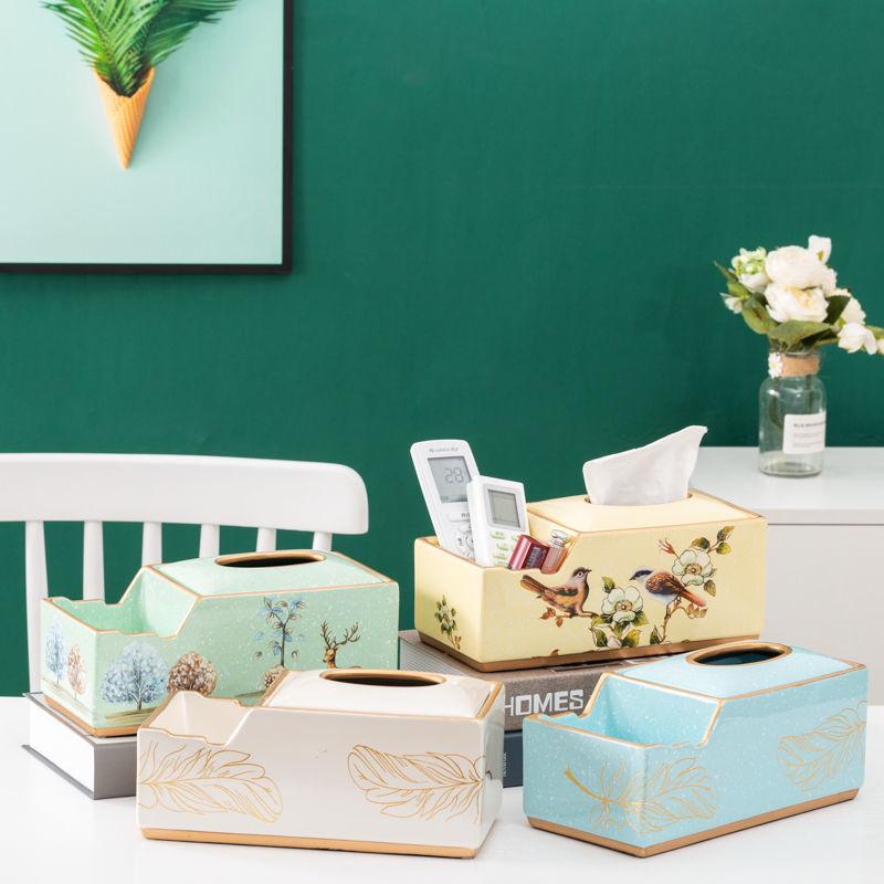Hộp Đựng Khăn Giấy Bằng Sứ Đa Năng Tiện Dụng