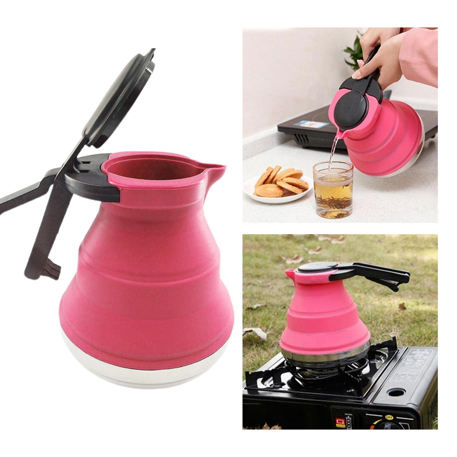 Collapsible Kettle Folded Portable Travel Camping Kettle Silicone
