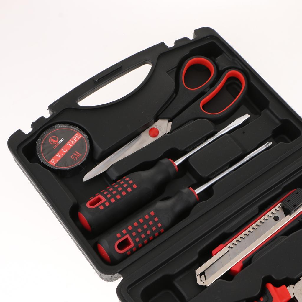 9 PCS Basic Portable Toolbox Kit Repair Home Electrician Tool Generic