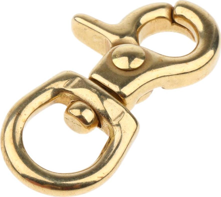 2X Đồng Tôm Hùm Clip Xoay Móc Túi Móc Chìa Khóa Hàng Thủ Công Phát Hiện
