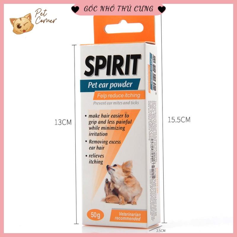 Bột nhổ lông tai Spirit dịu nhẹ cho chó mèo (50g)