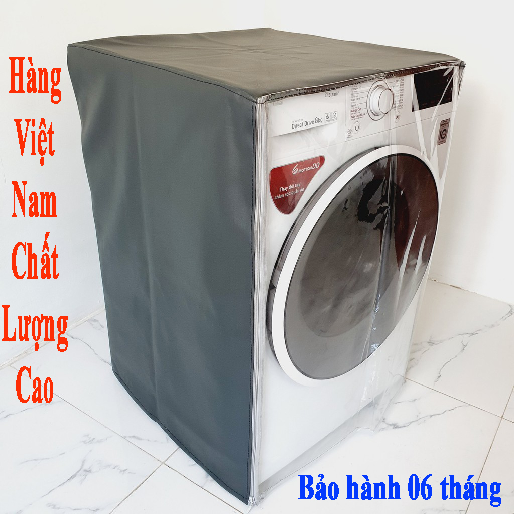 Bọc trùm máy giặt Bạt che máy giặt máy sấy Cửa ngang cửa trước Chất liệu vải dù xịn không nổ vỏ