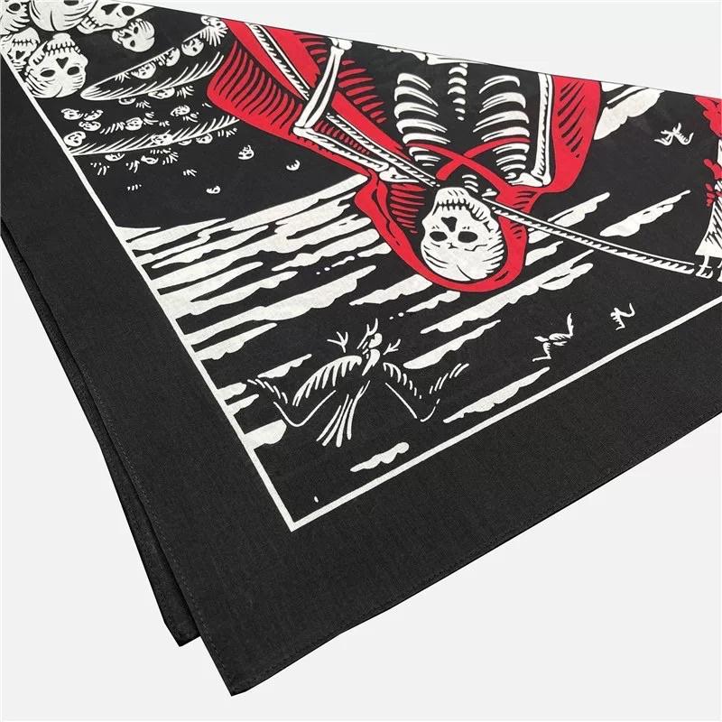 Khanw bandana cotton thời trang hoạ tiết lạ size 55x55cm- Maben